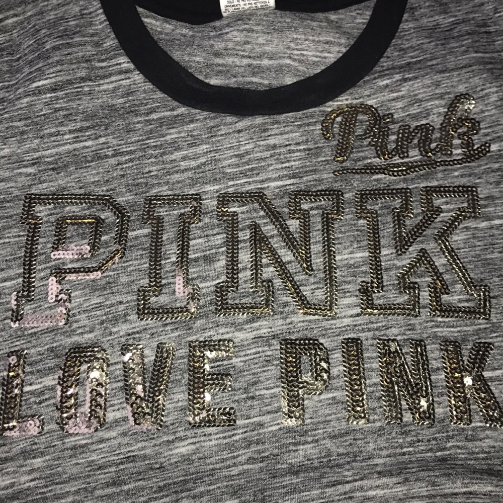 Pink by Victoria secret sequin top